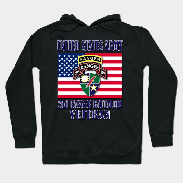 2nd Ranger Battalion- Veteran Hoodie by Relaxed Lifestyle Products